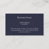 クラシックTexture Blue財務コンサルタント 名刺 (正面)