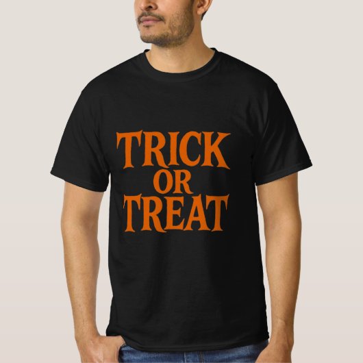 クラシックTRICK+OR+TREATハロウィン Tシャツ (正面)