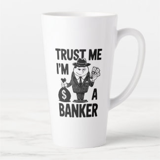 「クラシックTrust Me, I'm a Banker」グラフィック カフェラテマグ