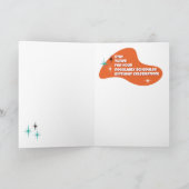 クラシックTVセットレトロ誕生日 カード (内部)