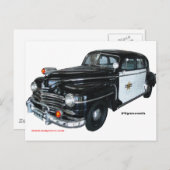 クラシックuser_1947_Plymouth_Police_Car_Texturized ポストカード (正面/裏面)
