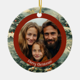 クラシックVintage Christmas Tree写真クリスマス セラミックオーナメント