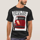 クラシックVWビートルをドライブ Tシャツ (正面)