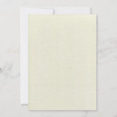 クラシックWaterclolorエレガントベビー名スクリプト写真 案内状 (裏面)