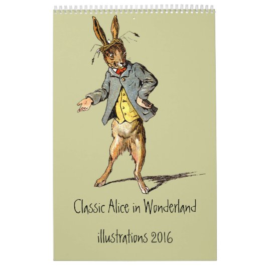 クラシックWonderland Calendar 2012のアリス カレンダー (カバー)