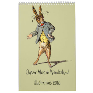 クラシックWonderland Calendar 2012のアリス カレンダー
