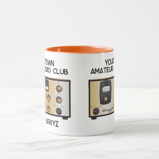 クラシックWRL銀河系300無線送受信機 マグカップ (中央)