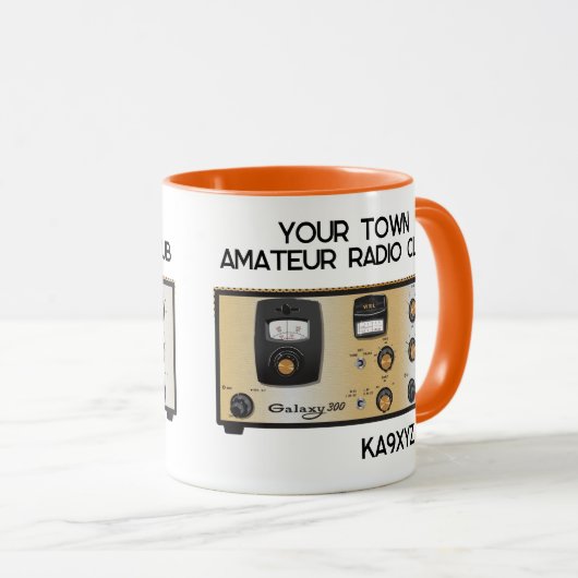クラシックWRL銀河系300無線送受信機 マグカップ (正面右)