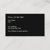 クラシドッググルーミング金ゴールドプードルデザイン 名刺 (裏面)