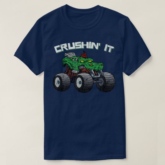 クラシンのモンスタートラックヴィンテージレトロ270 Tシャツ (デザイン正面)