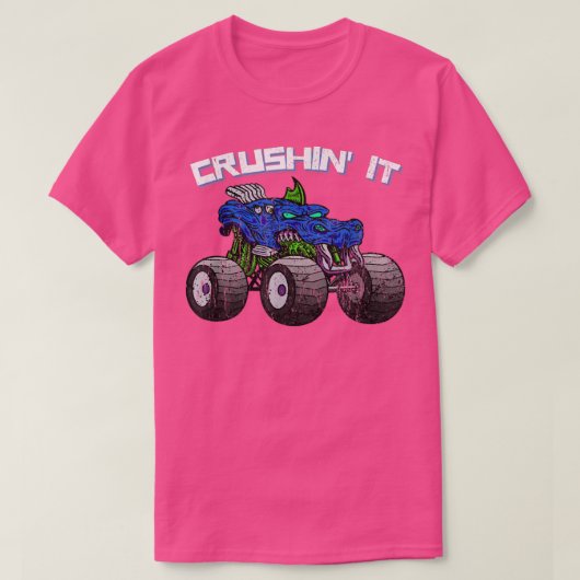 クラシンのモンスタートラックヴィンテージレトロ272 Tシャツ (デザイン正面)