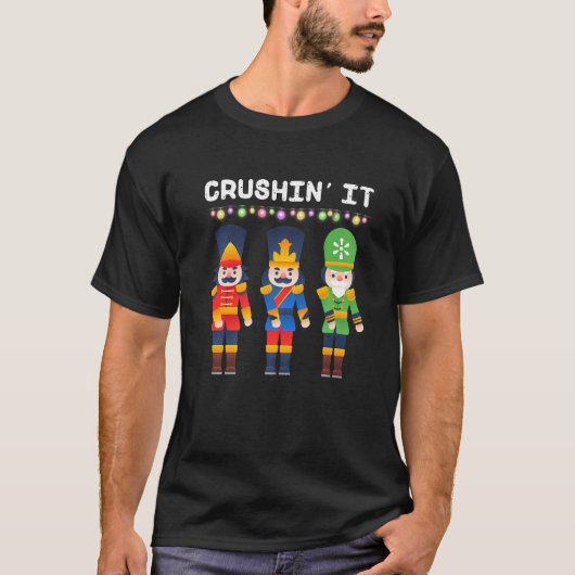 クラシンit浮き上がるくるみ割りカークリスマスダンス tシャツ (正面)