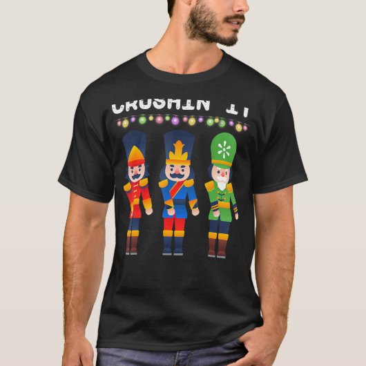 クラシンit浮き上がるくるみ割りカークリスマスダンス tシャツ (正面)