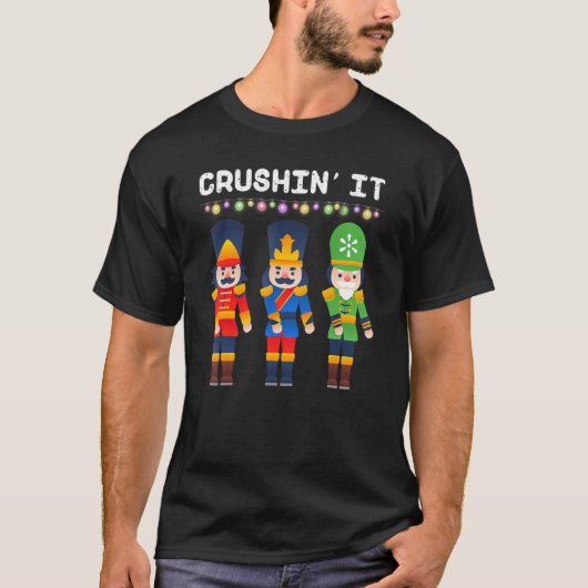 クラシンit浮き上がるくるみ割りカークリスマスダンス tシャツ (正面)