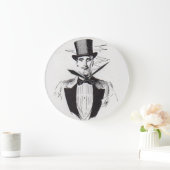 クラシーさん、きれいな服を着た男 ラージ壁時計 (ホーム)