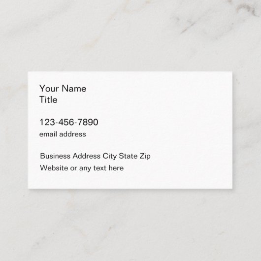 クラシーなグライジー美しいファッション名刺 名刺 (裏面)