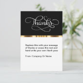 クラシーなビジネスサンキューカードフラットテンプレート サンキューカード (スタンド正面)