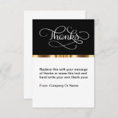 クラシーなビジネスサンキューカードフラットテンプレート サンキューカード (正面/裏面)