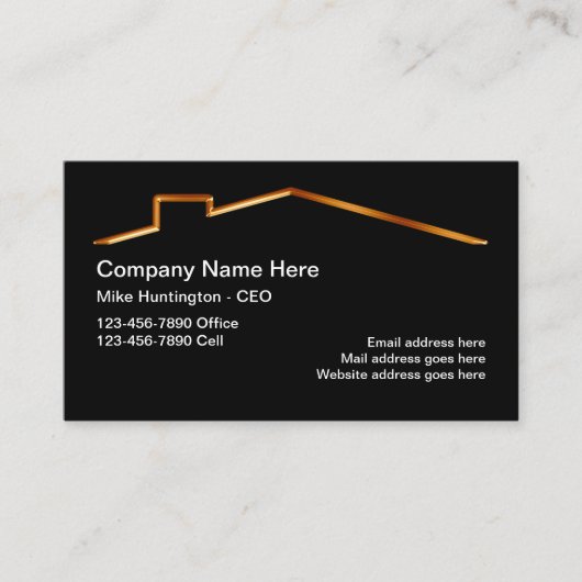 クラシーな不動産仲介業者またはホームサービス 名刺 (正面)