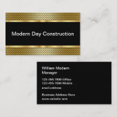 クラシーな建築新しい名刺テンプレート 名刺 (正面/裏面)