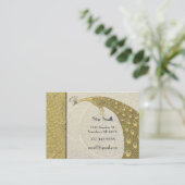 クラシーアールヌーボーヴィンテージピーコックブティックカード 名刺 (スタンド正面)