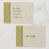 クラシーアールヌーボーヴィンテージピーコックブティックカード 名刺 (正面/裏面)