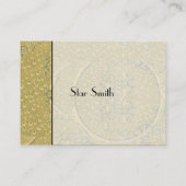 クラシーアールヌーボーヴィンテージピーコックブティックカード 名刺 (裏面)