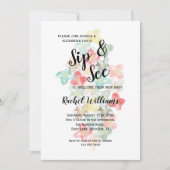 クラシーウォーターカラーフラワーズSip & See 招待状 (正面)