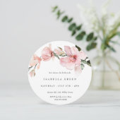 クラシーウォーターカラーマグノリアブライダルシャワー 招待状 (スタンド正面)