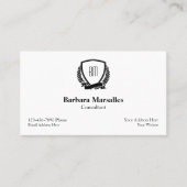 クラシーエグゼクティブモノグラムスタイル 名刺 (正面)