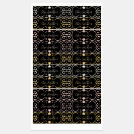 クラシーエレガントフェミニンバラ金ゴールドブラック&シルバー ラベル