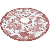 クラシーエレガントヴィンテージレッドキツネウッドランド ブラッシュドポリエステルツリースカート (アングル)