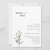 クラシーオリーブブランチ結婚式招待状 招待状 (正面)