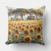 クラシーカントリーコテージフローラアー絵を描ト アウトドアクッション (正面)