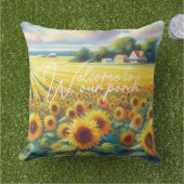 クラシーカントリーコテージフローラアー絵を描ト アウトドアクッション (芝生)