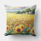 クラシーカントリーコテージフローラアー絵を描ト アウトドアクッション (正面)