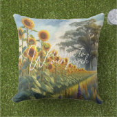 クラシーカントリーコテージフローラアー絵を描ト アウトドアクッション (芝生)