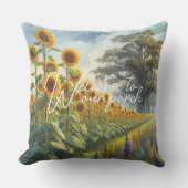 クラシーカントリーコテージフローラアー絵を描ト アウトドアクッション (正面)