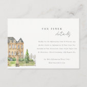 クラシーガーデンシャトーウォーターカラー結婚ズ詳細 エンクロージャーカード (正面)