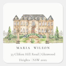 クラシーガーデンシャトーマナーウォーターカラーアドレス スクエアシール