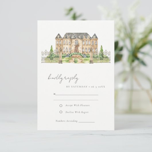 クラシーガーデンシャトーマナーウォーターカラー結婚ズ 出欠カード (スタンド正面)