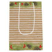 クラシーガーランドリースオンフェイクブラウンクラフト ミディアムペーパーバッグ (裏面)