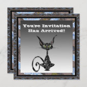 クラシーキャットハローウィンパーティ招待状 招待状 (正面/裏面)