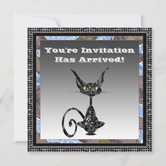 クラシーキャットハローウィンパーティ招待状 招待状 (正面)