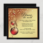 クラシークリスマスカード招待状 招待状 (正面/裏面)