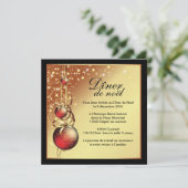 クラシークリスマスカード招待状 招待状 (スタンド正面)