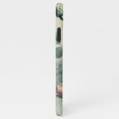 クラシーシックバラファインアートボタニカルスケッチ iPhoneケース (右側)