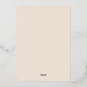 クラシーシック秋'25 | 秋のエレガントドレスドロップ 箔招待状 (裏面)