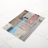 クラシーシック秋'25 | 秋のエレガントドレスドロップ 箔招待状 (回転した状態)