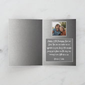 クラシーシルバーハート結婚25周年 カード (内部)